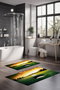 Mijölnir CT-5147 Juego de Alfombrillas de Baño de 2 Piezas, 100% Poliéster, Antideslizante, Antibacteriano, 40x60cm y 60x100cm